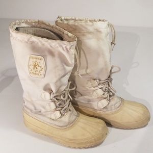 white sorel snow boots